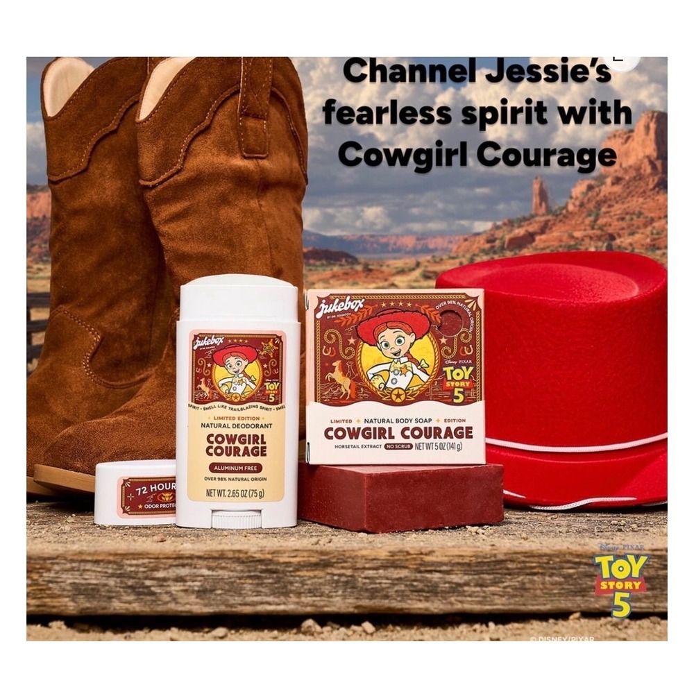 Jukebox Dr Squatch Toy Story 5 Jessie Cowgirl Courage Soap & Deodorant Set